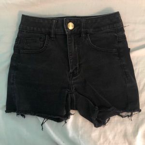 American Eagle Black Jean Shorts